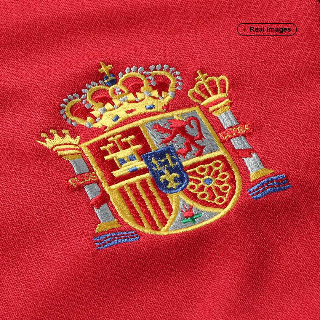 Spain 1998 Retro Jersey Home Soccer Shirt - bestsoccerstore