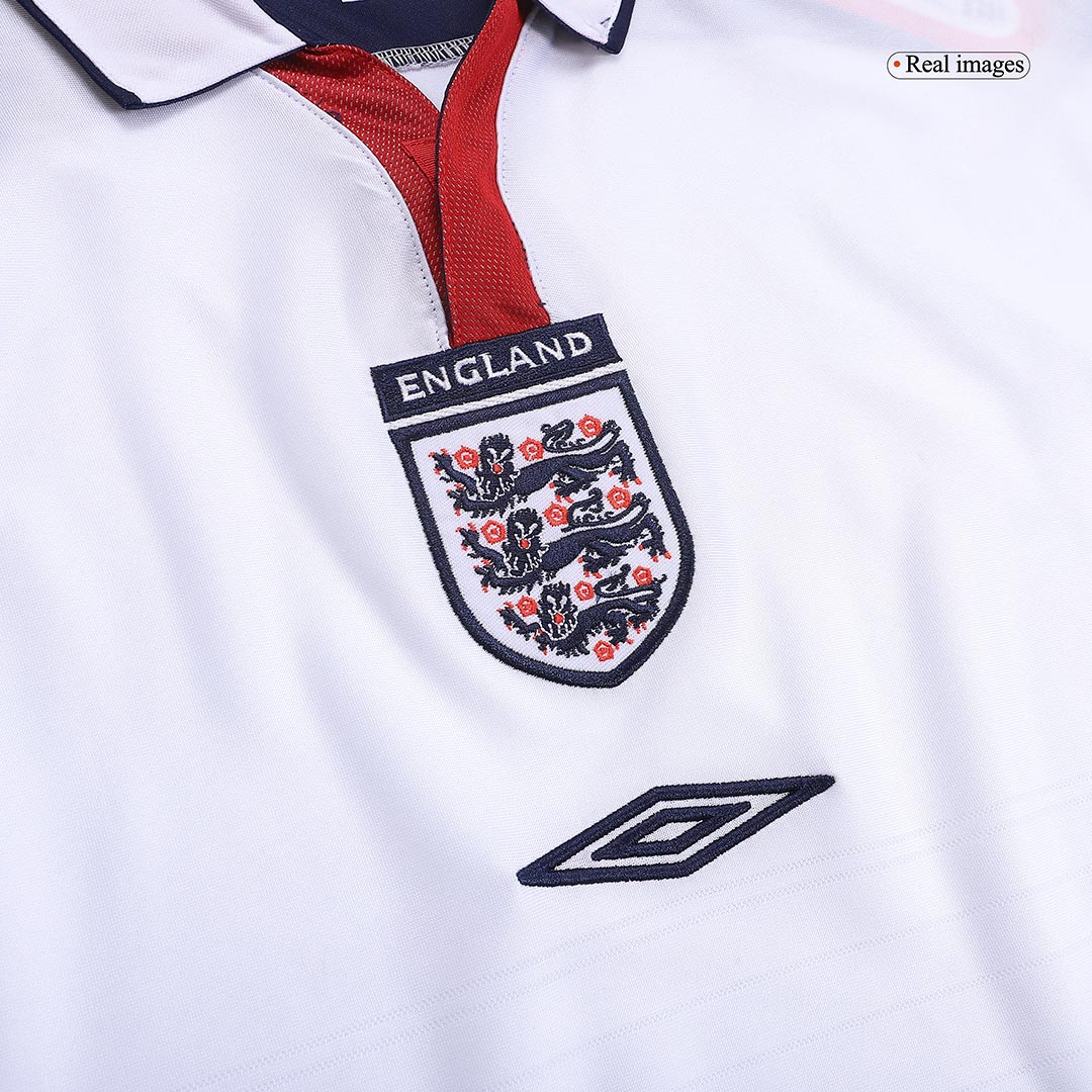 England 2004 Retro Jersey Home Soccer Shirt - bestsoccerstore