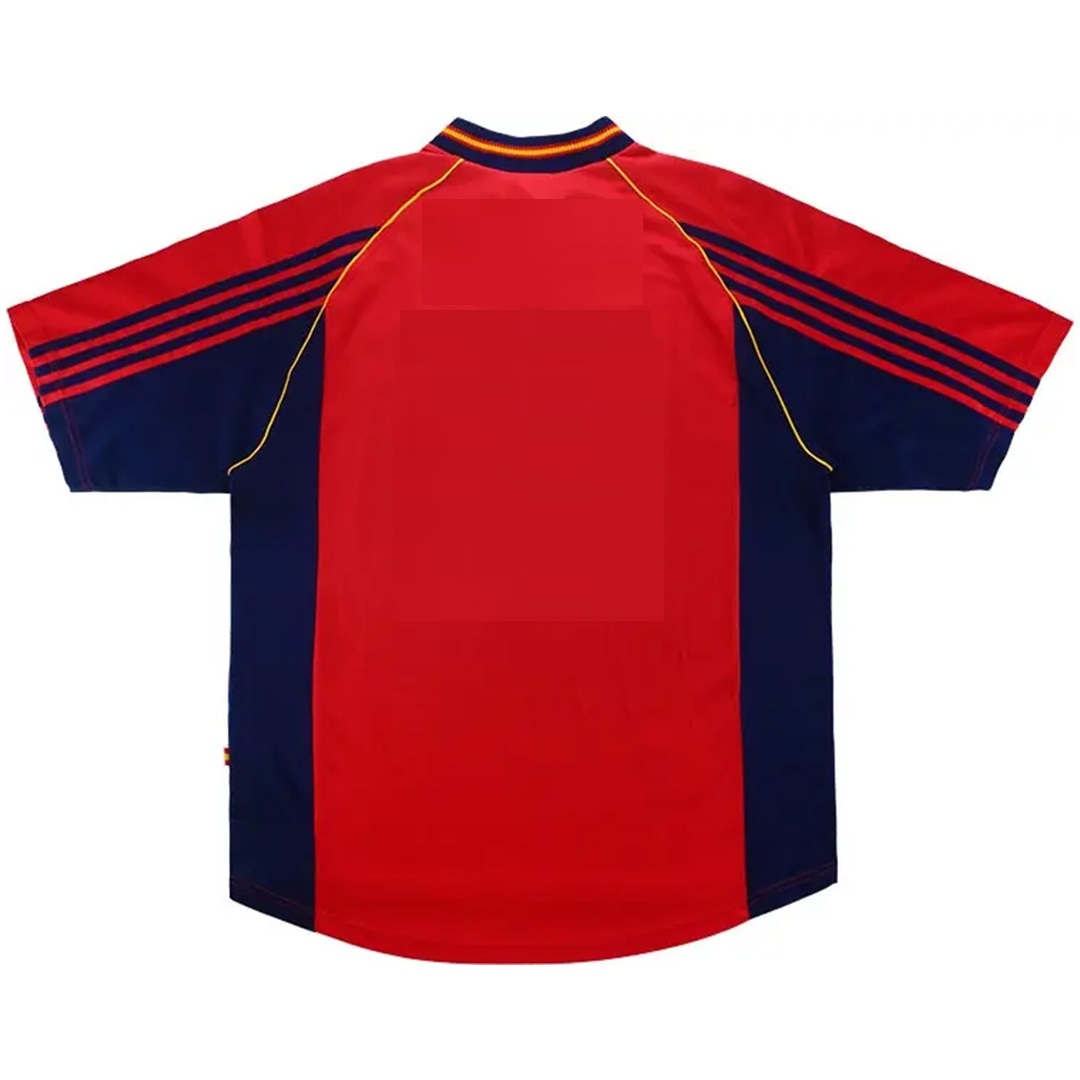 Spain 1998 Retro Jersey Home Soccer Shirt - bestsoccerstore