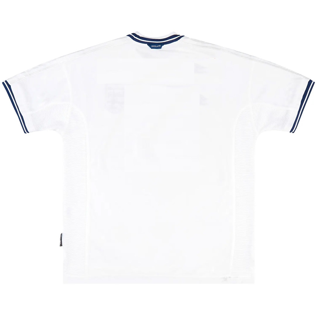 England 2000 Retro Jersey Home Soccer Shirt - bestsoccerstore