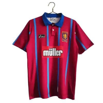 Aston Villa 1993/95 Retro Jersey Home Soccer Shirt - bestsoccerstore