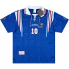Zidane #10 France Retro Jersey Home Soccer Shirt Euro Cup 1996 - bestsoccerstore