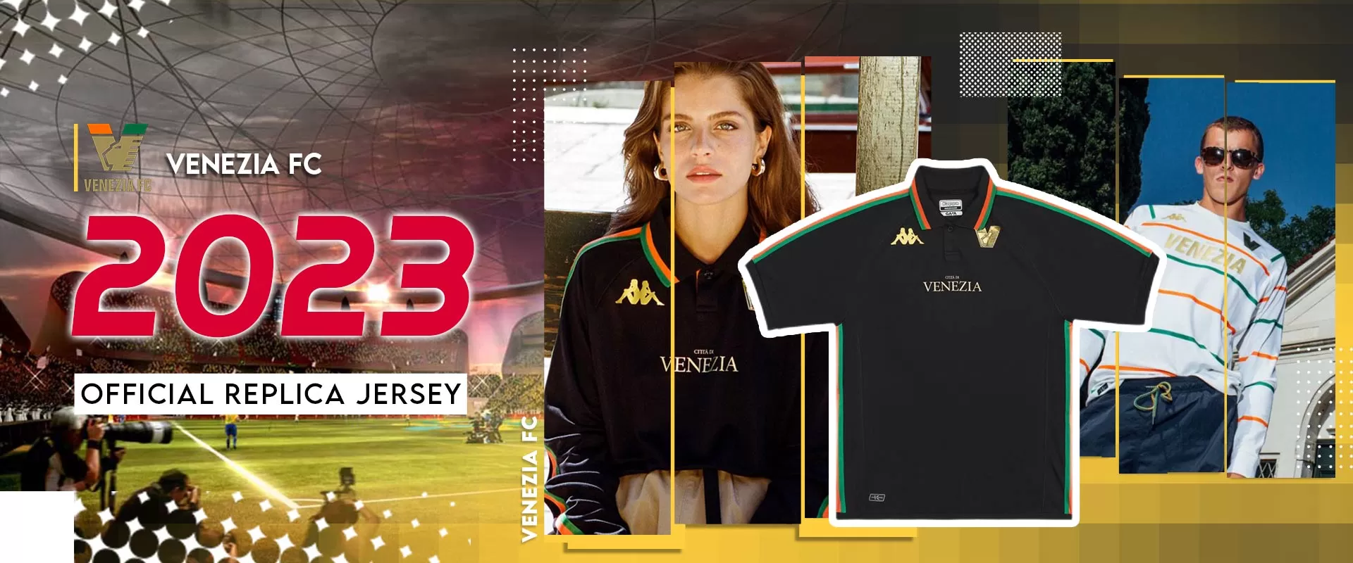 Men's Replica Venezia FC Away Soccer Jersey Shirt 2023/24