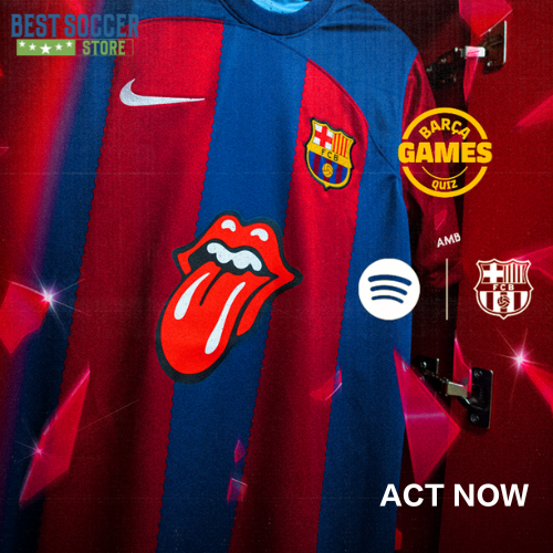 Limited Edition Barcelona x The Rolling Stones Jersey Home 2023/24