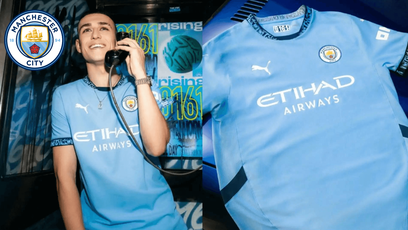 Manchester City Soccer Jersey Home Custom Shirt 2024-25.png