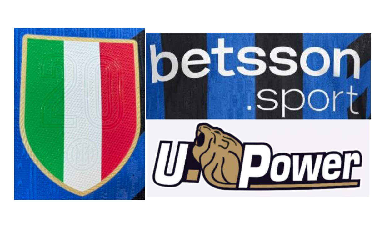 Scudetto(Inter Milan 20) Badge & betsson.sport (home) & U.Power (home)