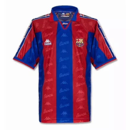 Barcelona Jersey Custom Home Soccer Jersey 1996/97 - bestsoccerstore