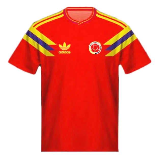 Colombia Jersey Custom Home Soccer Jersey 1990