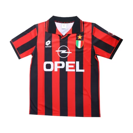 AC Milan Retro Jersey Home Soccer Shirt 1996/97 - bestsoccerstore