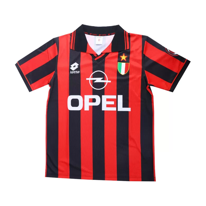 AC Milan Retro Jersey Home Soccer Shirt 1996/97 - bestsoccerstore