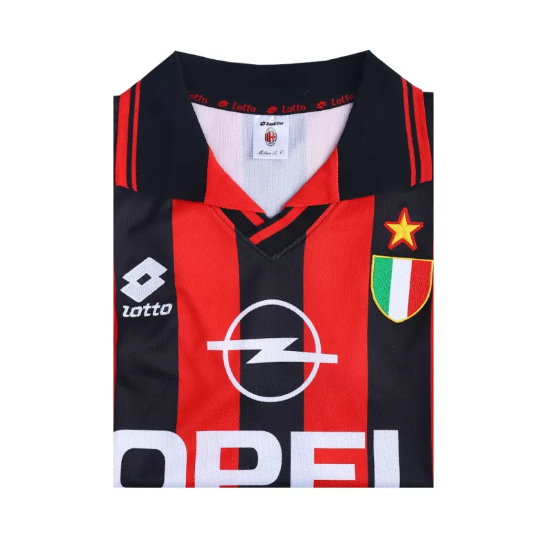 AC Milan Retro Jersey Home Soccer Shirt 1996/97 - bestsoccerstore