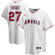 Mike Trout Los Angeles Angels Home 2020 Replica Player Jersey - White