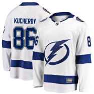 Nikita Kucherov #86 Tampa Bay Lightning NHL Away Premier Breakaway Player Jersey - White