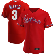 Bryce Harper Philadelphia Phillies Alternate 2020 Authentic Player Jersey - Red