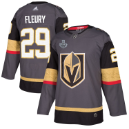 Marc-Andre Fleury #29 Vegas Golden Knights NHL 2018 Stanley Cup Final Bound Patch Authentic Player Jersey - Gray