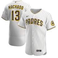Manny Machado San Diego Padres Home 2020 Authentic Player Jersey - White/Brown