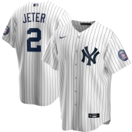 Derek Jeter New York Yankees 2020 Hall of Fame Induction Home Replica Player Name Jersey - White/Navy
