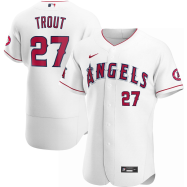 Mike Trout Los Angeles Angels Home 2020 Authentic Player Jersey - White