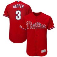 Bryce Harper Philadelphia Phillies Majestic Alternate Flex Base Authentic Collection Player Jersey - Scarlet