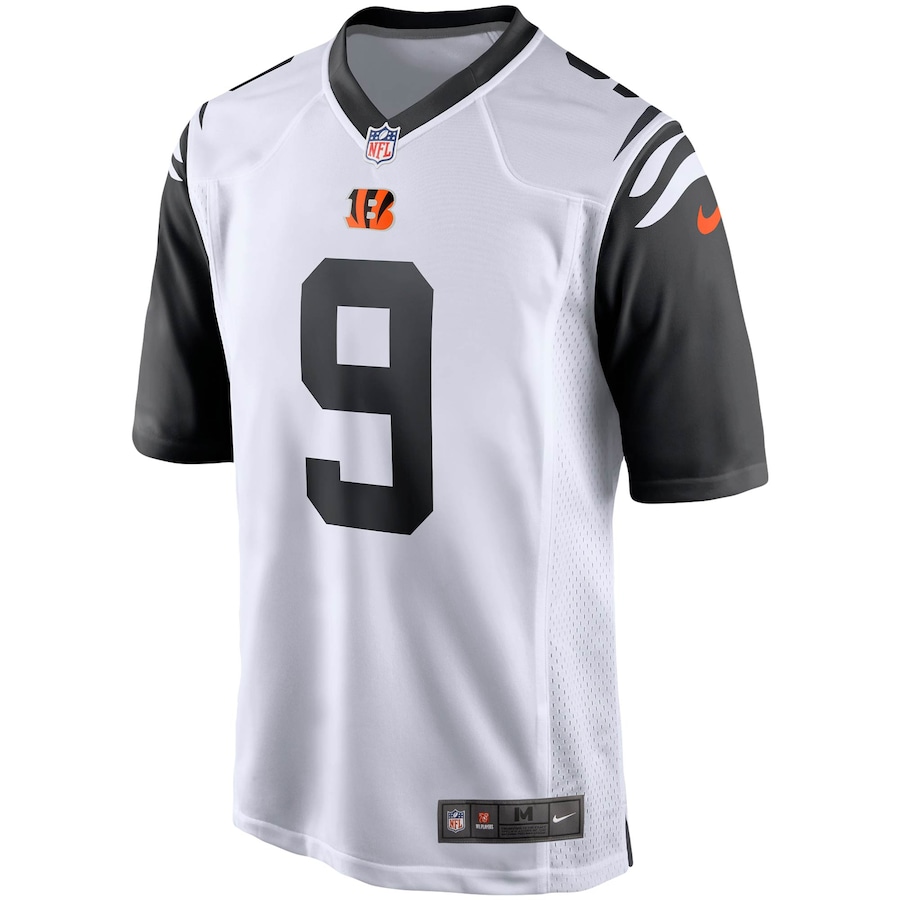 Joe Burrow Cincinnati Bengals Alternate 2 Game Player Jersey White 