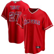 Mike Trout Los Angeles Angels Alternate 2020 Replica Player Jersey - Red
