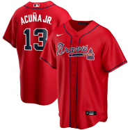 Ronald Acuna Jr. Atlanta Braves Alternate 2020 Replica Player Jersey - Red