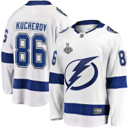 Nikita Kucherov #86 Tampa Bay Lightning NHL 2020 Stanley Cup Final Bound Away Player Breakaway Jersey - White