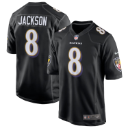 Lamar Jackson Baltimore Ravens Game Event Jersey - Black