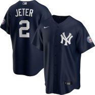 Derek Jeter New York Yankees 2020 Hall of Fame Induction Alternate Replica Player Name Jersey - Navy