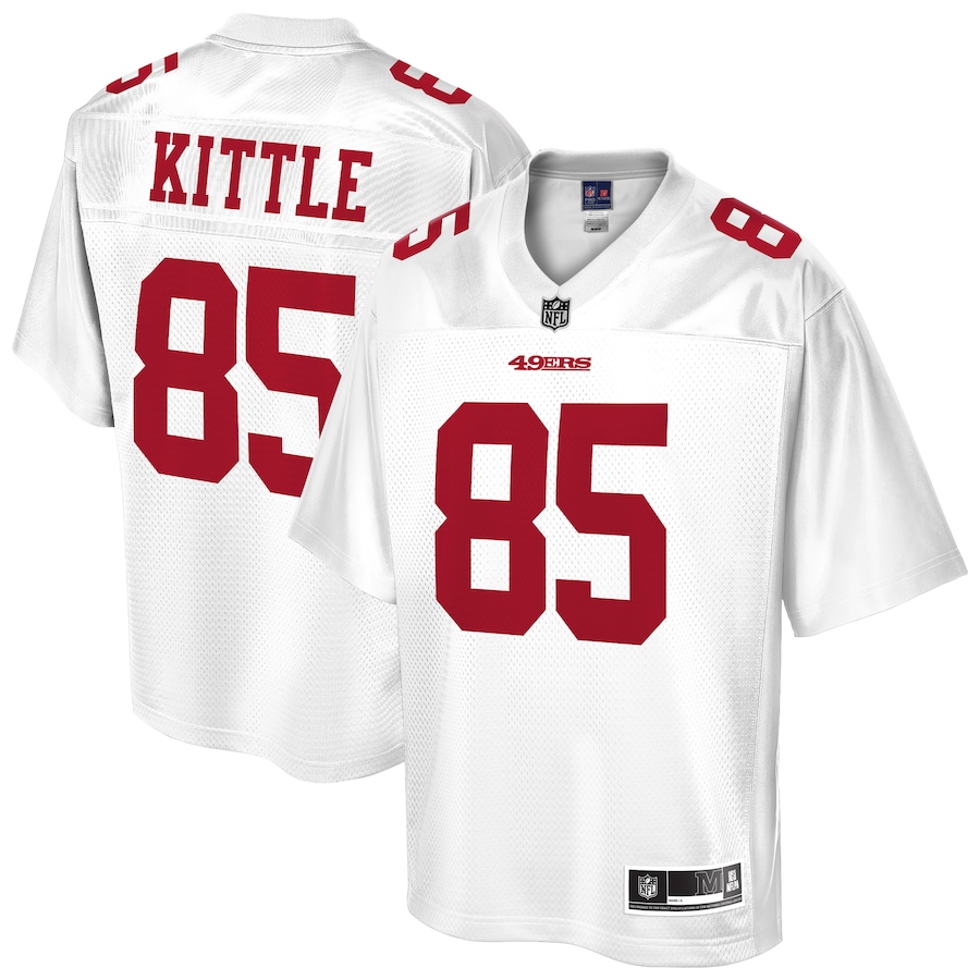 San Francisco 49ers Nike Secondary Alternate Jersey - White - George Kittle  - Mens