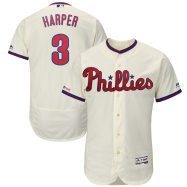 Bryce Harper Philadelphia Phillies Majestic Alternate Flex Base Authentic Collection Player Jersey - Cream