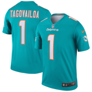 Tua Tagovailoa Miami Dolphins Legend Jersey - Aqua