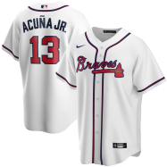 Ronald Acuna Jr. Atlanta Braves Home 2020 Replica Player Jersey - White
