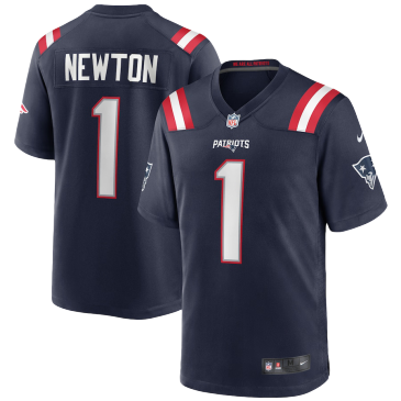 Cam Newton New England Patriots Game Jersey - Navy