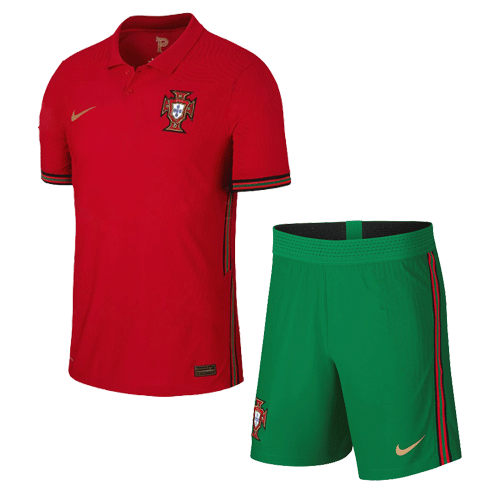 2020 Portugal Home Kit Red Soccer Kit Jersey+Short | Portugal ...