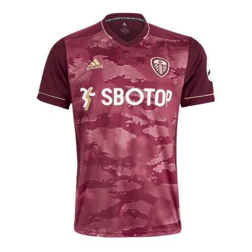 bestsoccerstore 20/21 Leeds United Third Away Dark Red Jerseys Shirt