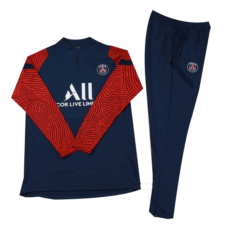 bestsoccerstore | Kids 20/21 PSG Sweat Suit Navy Zipper ...