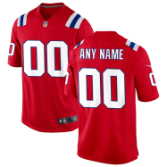 Men's New England Patriots NFL Nike Red Alternate Vapor Limited Jersey