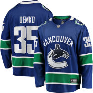 Thatcher Demko #35 Vancouver Canucks NHL 2019/20 Home Premier Breakaway Player Jersey - Blue