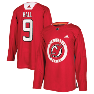 Taylor Hall #9 New Jersey Devils adidas Practice Player Jersey - Red