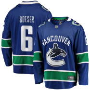 Brock Boeser #6 Vancouver Canucks NHL 2019/20 Home Premier Breakaway Player Jersey - Blue
