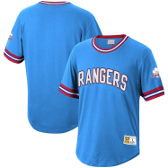 Texas Rangers Mitchell & Ness Cooperstown Collection Wild Pitch Jersey T-Shirt - Light Blue