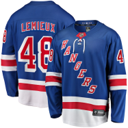 Brendan Lemieux #48 New York Rangers NHL Premier Breakaway Player Jersey - Blue