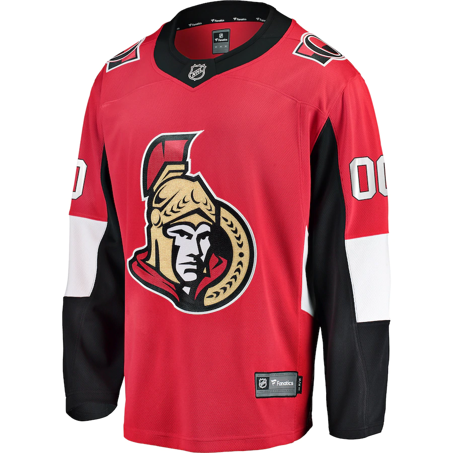 Ottawa Senators Fanatics Branded Home Breakaway Custom Jersey - Red ...