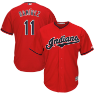 Jose Ramirez Cleveland Indians Majestic Alternate 2019 Cool Base Player Jersey - Scarlet