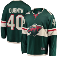 Devan Dubnyk #40 Minnesota Wild Fanatics Branded Breakaway Player Jersey - Green