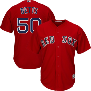 Mookie Betts Boston Red Sox Majestic Cool Base Player Jersey - Scarlet