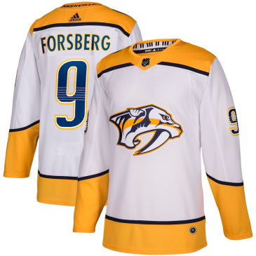 Filip Forsberg #9 Nashville Predators adidas Away Authentic Player Jersey - White