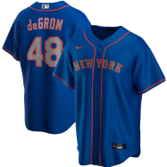 Jacob deGrom New York Mets Nike Alternate Road 2020 Replica Player Jersey - Royal
