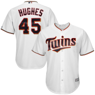 Phil Hughes Minnesota Twins Majestic Official Cool Base Player Jersey - White